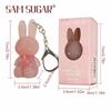 SAM SUGAR Pink Rabbit Velvet Matte Lip Cream Black Rabbit Water Light Lip Glaze Matte Mirror Pendant Lipstick Lip Gloss