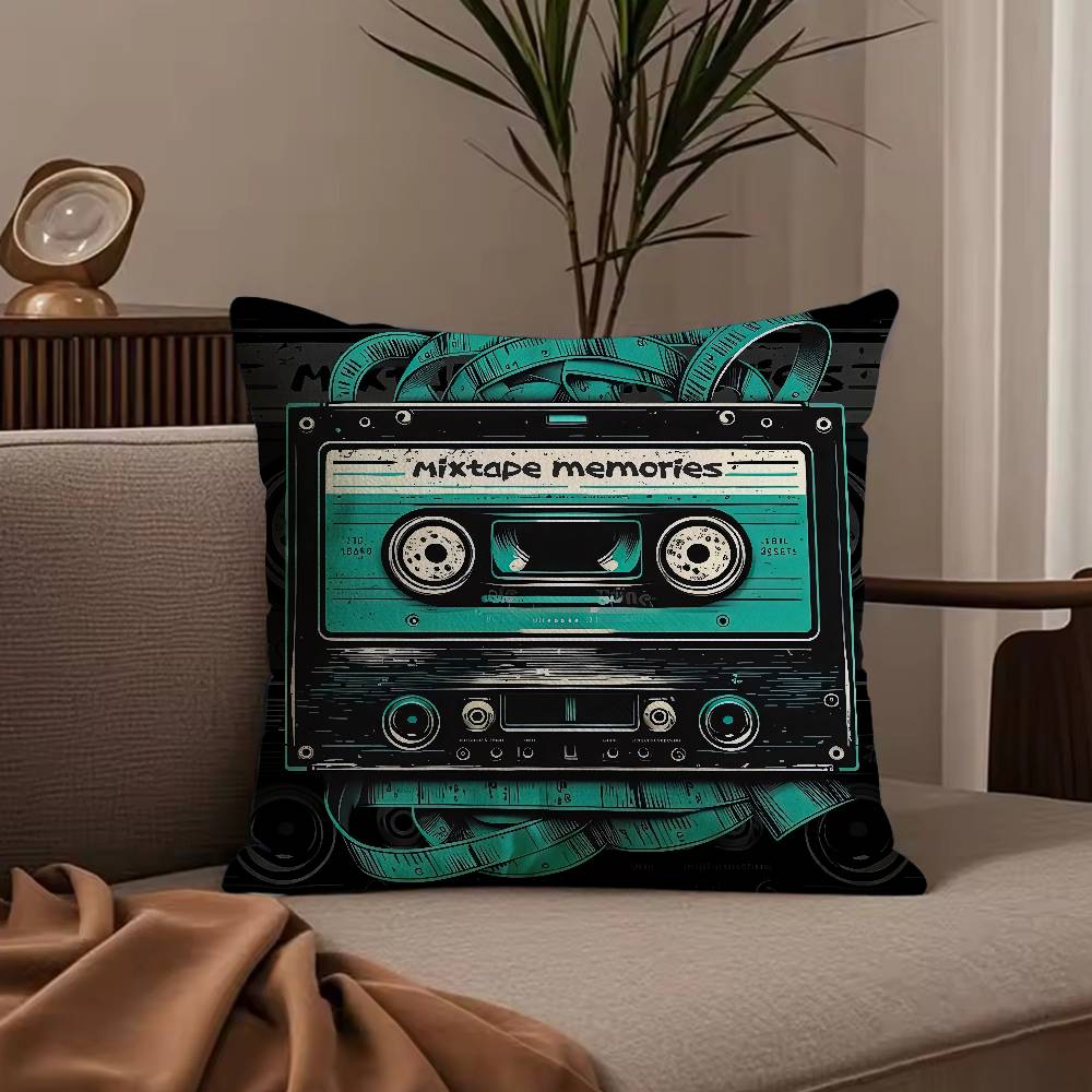 C-Cassette Tape Pillow Case Null