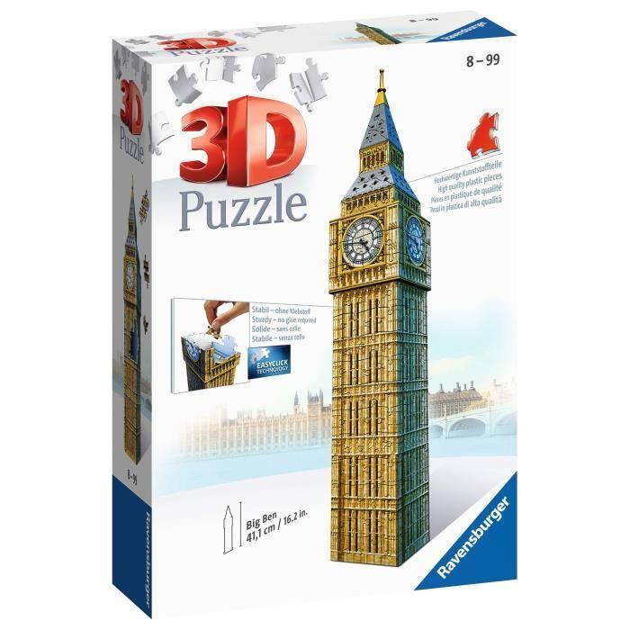 Puzzle 3D - RAVENSBURGER - Big Ben - 216 pièces - Mixte - A partir de 12 ans
