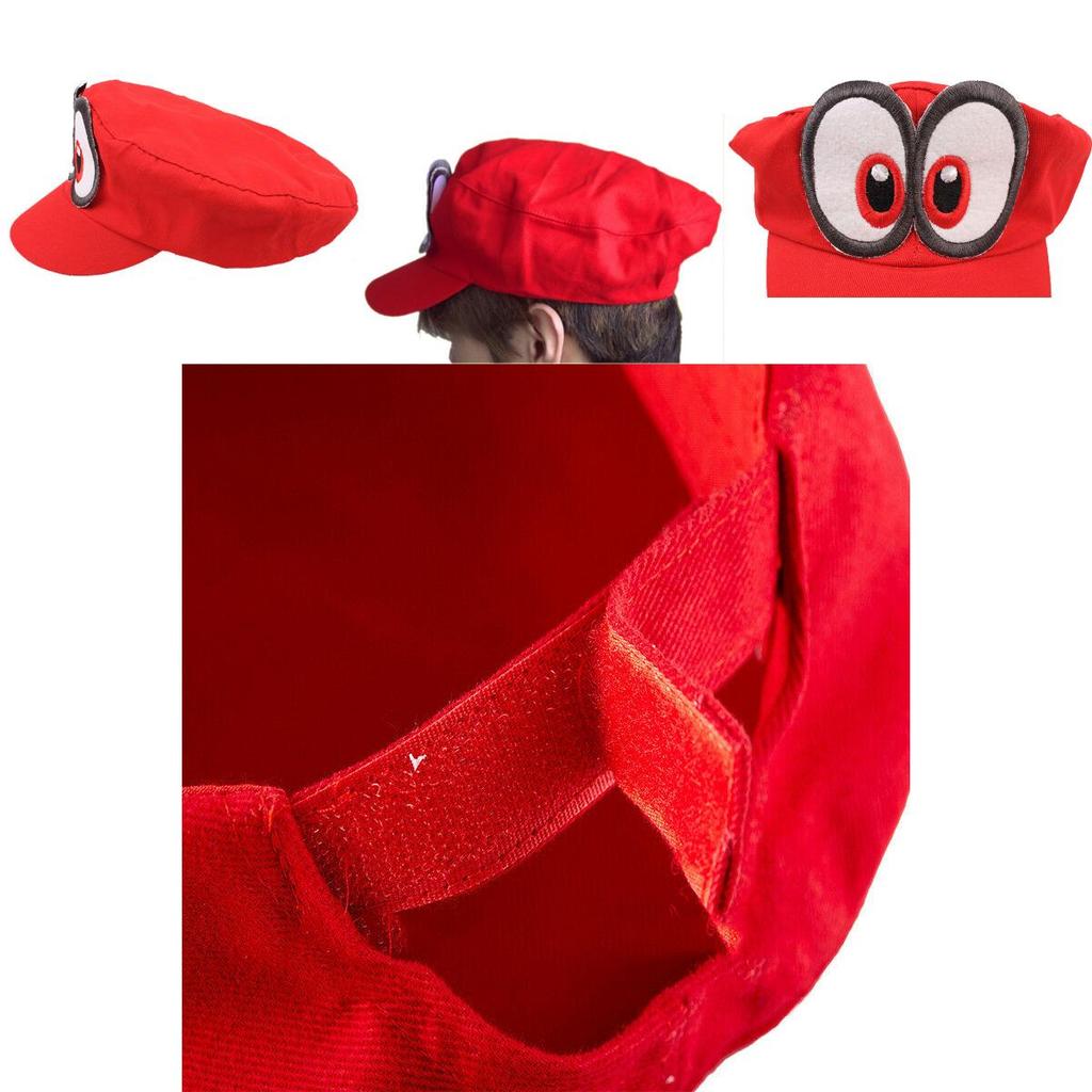 Odyssey Hat Unisex Red Baseball Cap Cosplay Costume Accessory For Adults And Kids