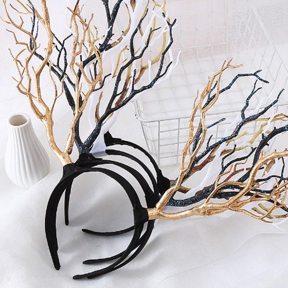 Exaggerated Branch Hair Band Antler Headband Christmas Reindeer Headdress Christmas Party Cosplay Accessory Headwear Gift