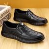 Mens Leather Shoes Luxury Crocodile Pattern Men Business Dress Shoes Casual Social Shoe Male Wedding Footwear