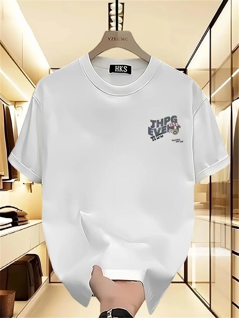 Unisexs Heavyweight Solid Print Shortsleeved Tshirt Korean And Japanese Style Print Crew Neck Casual Style