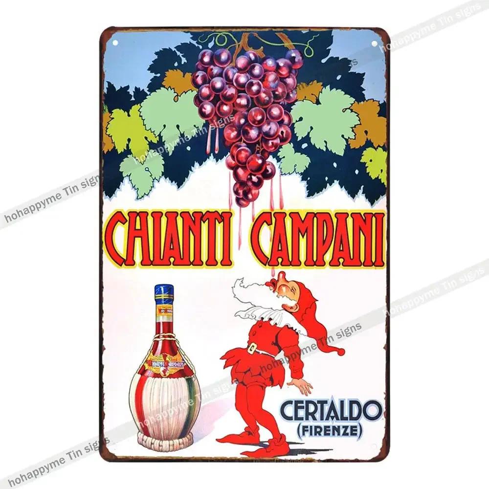 Bar Metall Wandkunst Dekoration Plakette Schilder Champagner Whisky Traube Wein Pub Club Cafe Poster Eisenmalerei Heimdekor 20x30cm