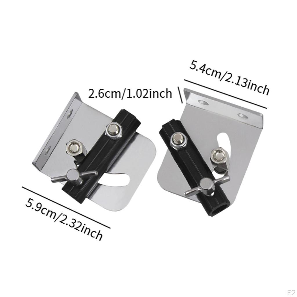 2x Snare Drum Strap Mounting Rack with Screws Hardware Metal Easy to Install Sturdy Adapter