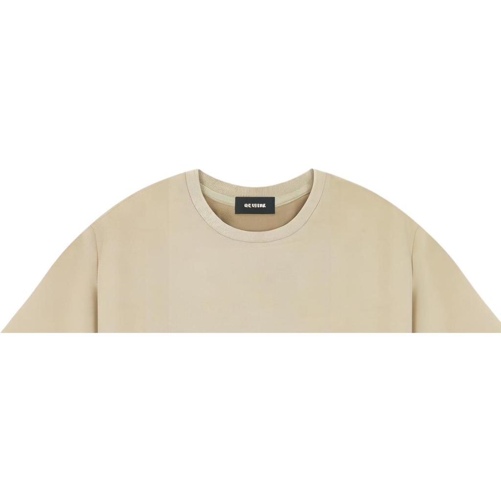 WE11DONE FW22 Letter Logo Print Round Neck Crop Top Short Sleeve T-Shirt Women Tops Beige WD-TT3-22-861-W-BG