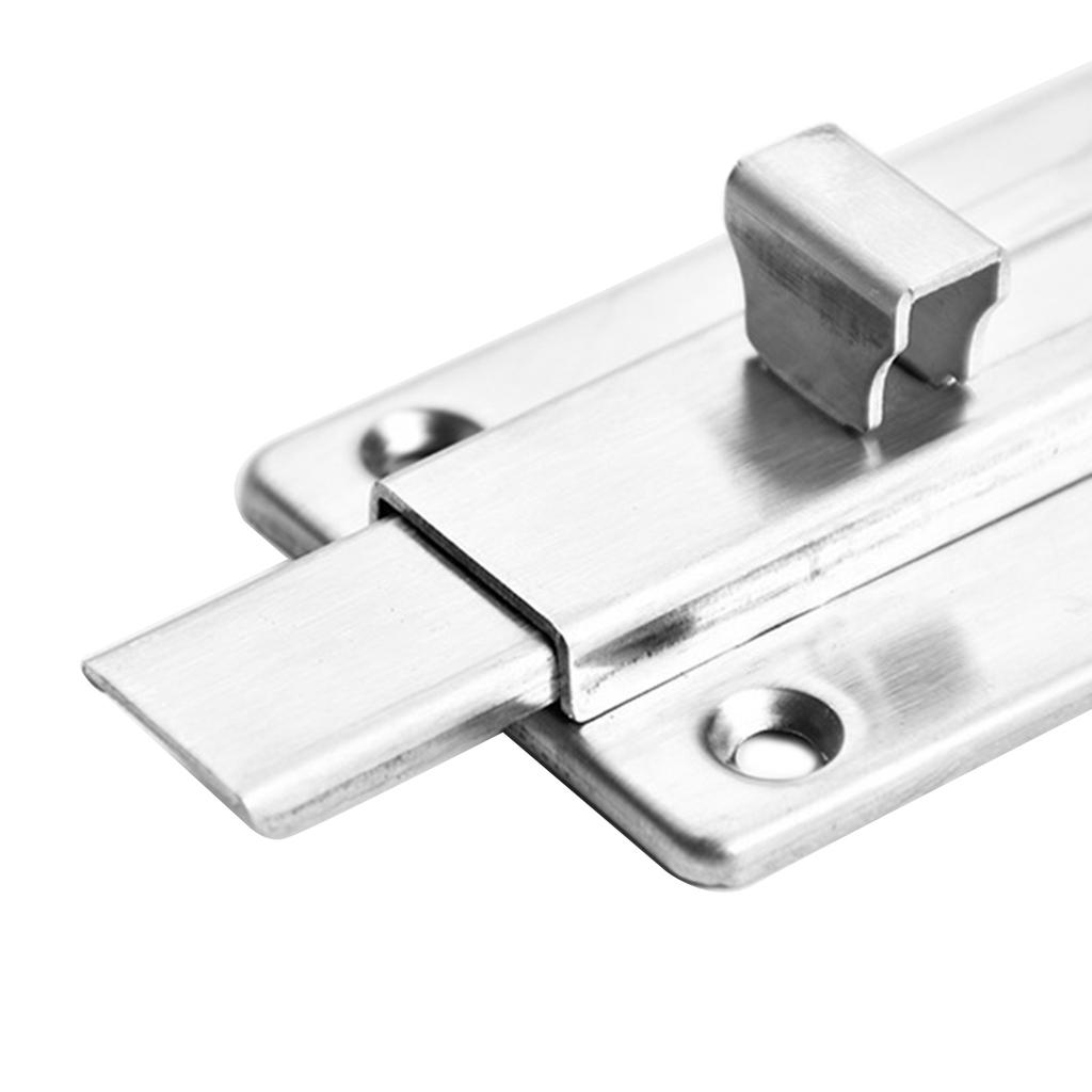 Stainless Steel Slide for Latch Lock Thickened Metal Sliding Bolt Door Lock Safety Door Barrel Bolt Privacy Catch for La