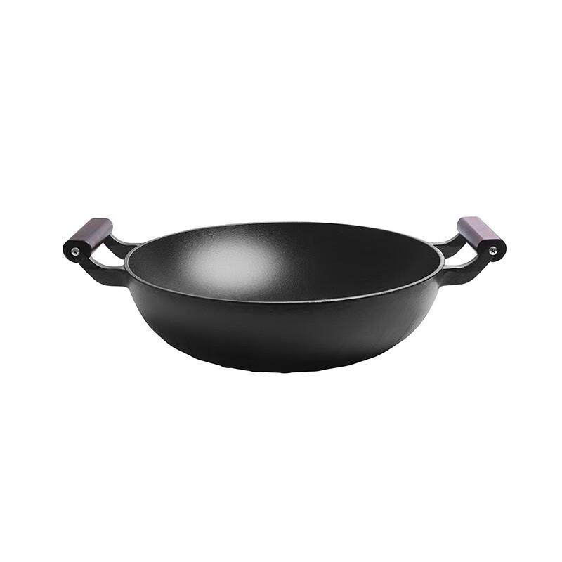 Jill May Whirlwind 32CM Cast Iron Double-Handle Wok