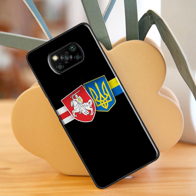 Ukraine Tryzub Flagge Fall Für Xiaomi Mi 11 Lite 9T 10T 11T Pro POCO X3 Pro X3 GT F1 F2 F3 M4 M3 Pro Fall Abdeckung