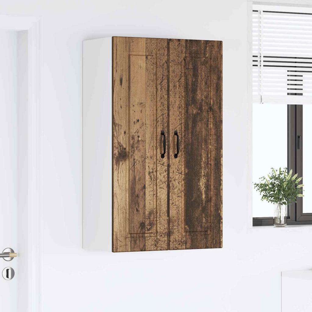 Wall Cabinet PORTO Reclaimed Wood 60 x 31 x 100 cm Engineered Wood