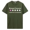 Funny Breast Cancer Awareness T-Shirt One Star Humorous Support Tshirt Women Funny Humor Graphic Tee Casual Cotton Summer Tops