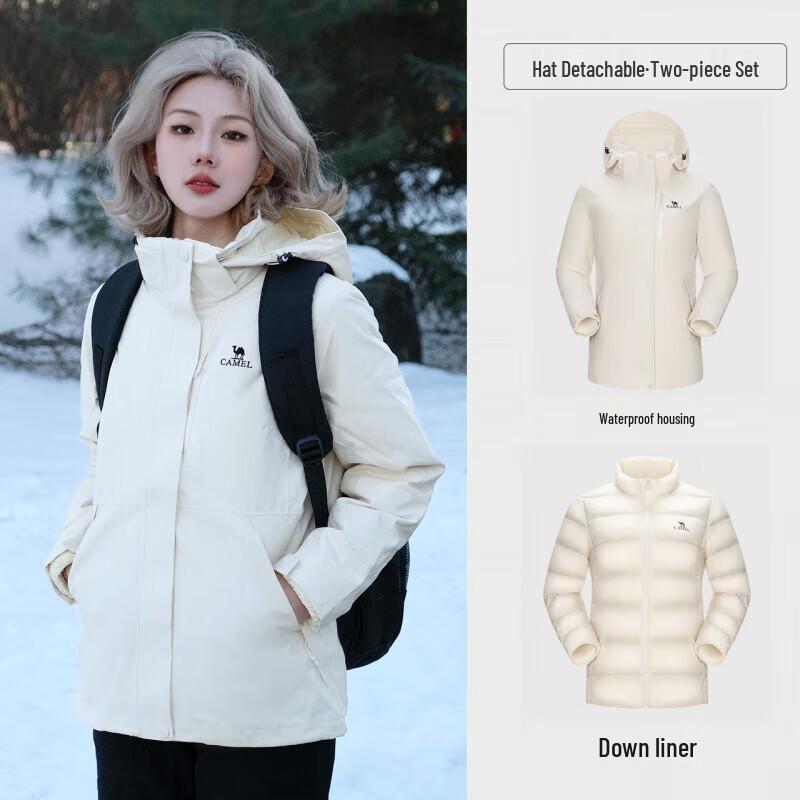 CAMEL Women s 3-in-1 Waterproof Outdoor Jacket S