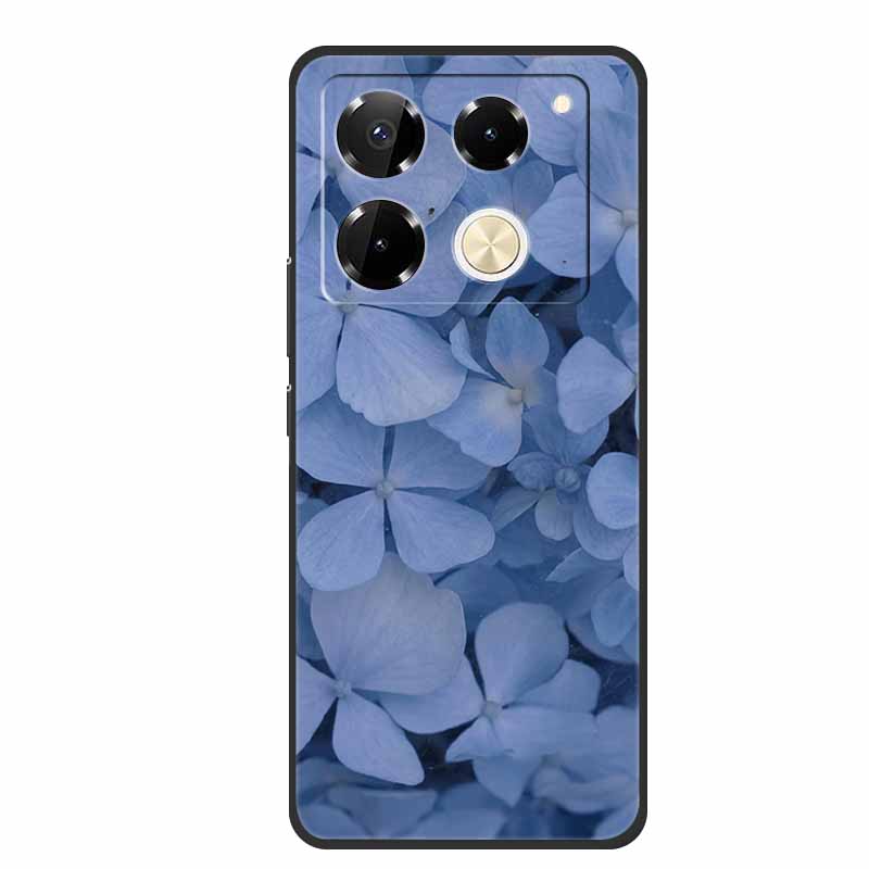 For Infinix Note 40 Pro 5G Case TPU Soft Silicone Cover Phone Cases for Infinix Note 40 40pro 4G Flowers Lovely Coque Fundas
