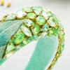 Women's Hairband Creative Colored |Flannelette Leaf Hair Hoop Glass Rhinestone Headwear