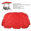 Swing Canopy 210D Silver Coated Oxford Waterproof UV Proof for Outdoor Patio Yard Chair 142x120x18cm Red