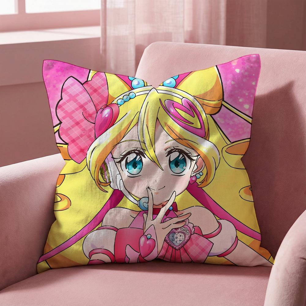 Federa Cuscino Multi-Scena Reversibile, Morbida e Resistente per Uso Quotidiano - You and Idol Pretty Cure