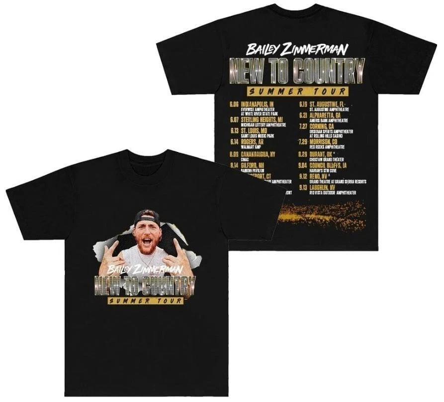 2026 Bailey Zimmerman New To Country Tour Concert Gift Fan S