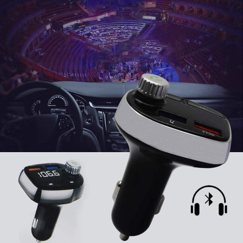 Bluetooth FM Transmitter and Car Audio Adapter for most vehicles with a 12V power supply Bluetooth FM transmitter