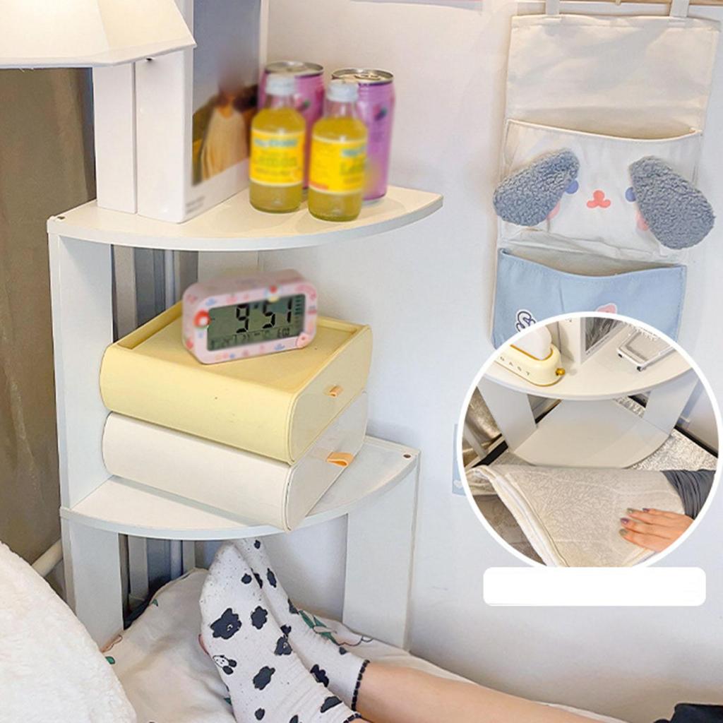 Double Layer Storage Rack Sundries Display Shelf Cosmetic Storage Holder for Study Room Apartment Bathroom Office Bedroom