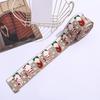 5m Flax-Like Hemming Band Santa Claus Ribbon Decorative Craft Ribbon Santa Claus Craft Tape