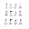 12Pcs Cake Decorating Stainless Steel Icing Piping Nozzles Pastry Tips Set Cake Baking Mold Tools Kitchen Accessories