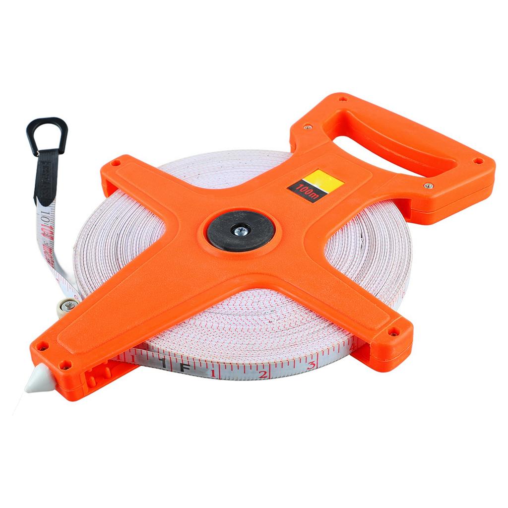 Fiberglass Measuring Tape Retractable Erosion Proof Foldable Long Measure 100meter