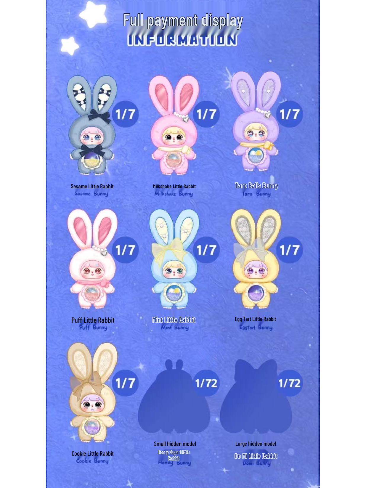 

Mocici Sugar Heart Rabbit Magic Plush Blind Box - Cute Bag Pendant Gift