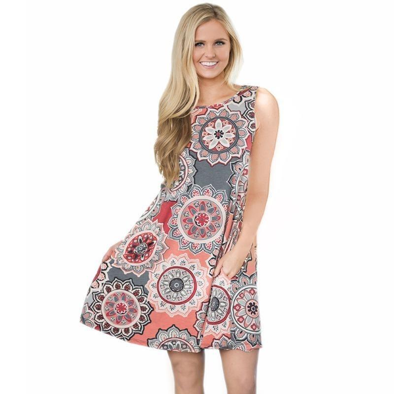 Dress Floral Dress Women'S 2D Digital Printing Factory