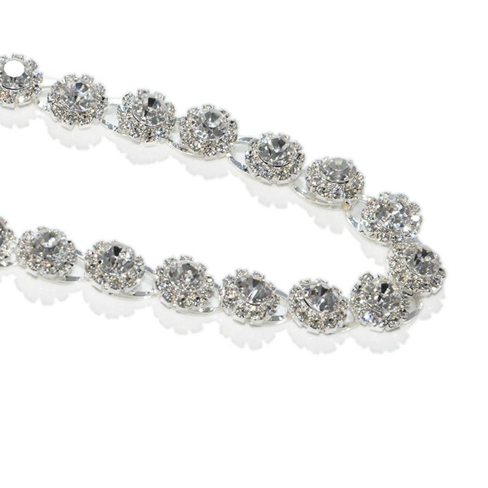 Jeans Decorative Luxury Thin Waistband Rhinestone Waist Band Metal Chain Belt Slimming Cummerbands