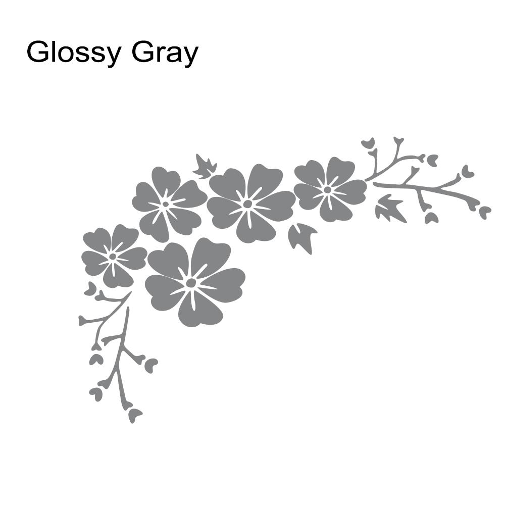 Car Sticker Blossom Flower Clusters Vinyl Decal Self-adhesive Waterproof Car Body Door Window Auto Exterior Decor Accessories
