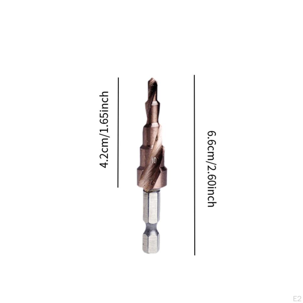 M35 Cobalt Step Drill Bit Replace for Industrial Wood Drilling Hole Woodwork 66mm