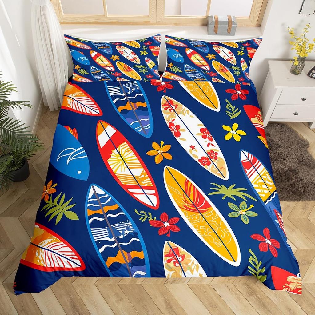 Summer Theme Duvet Cover For Teens Adults Duvet Cover Queen Lightweight Down Room Decor 2 Pillowcases 1 Duvet Cover No Comforter