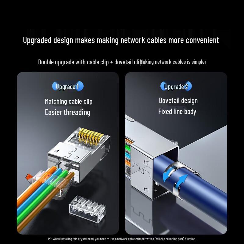 UGREEN Cat8 Shielded RJ45 Connector (10-Pack)