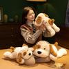 Soft Dog Throw Pillow Plush Toy Doll Teddy Dog Doll Children's Company Soothing Doll
