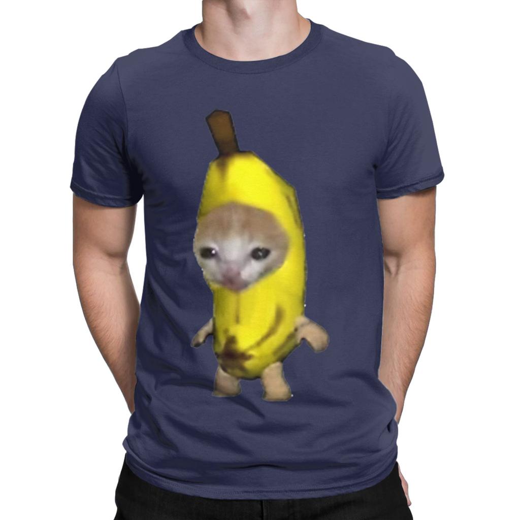 Banana Kitten Novelty Graphic 100 Cotton Tshirt Meme Tops Tees For Unisex