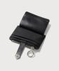 Covernat Woman Clover Heart Top Zipper Wallet Black