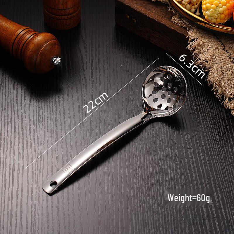 

Wutuo Stainless Steel Long Handle Ladle and Slotted Spoon Set