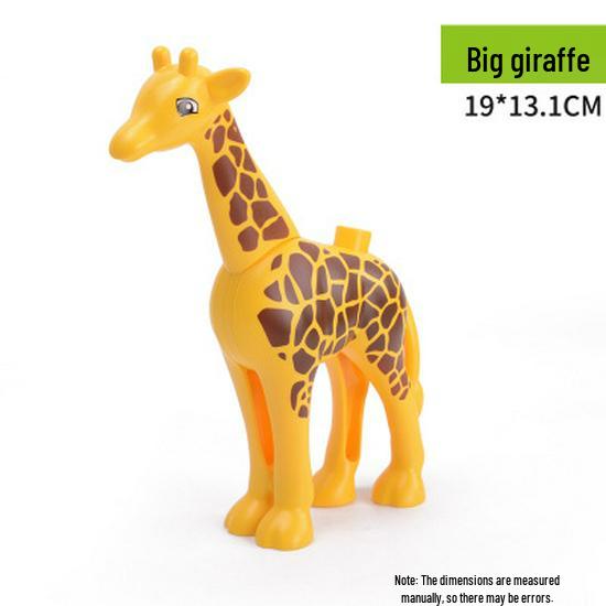 Large Animal Building Blocks: Dinosaur, Tiger, Elephant, Crocodile, Giraffe DIY Educational Toys for Kids