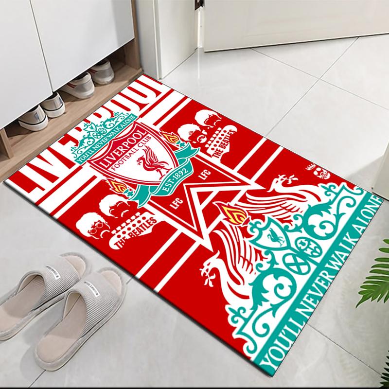 Liverpool Football Club Printed Carpet, for Office Chair Living Room Bedroom Kitchen Room Decor Gifts.