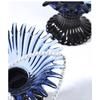 Glass High-sided Tray Geometric Petal Fruit Plate Desktop Storage Container Candy Bowl Trays Decorative Transparent Glass Bowl