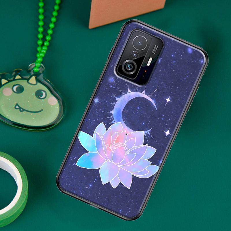 Lotus Blue White Flowers Case For POCO F5 X5 X3 Pro X4 F4 GT F3 M5s C40 Cover For Xiaomi 13 12 Lite 11T 12T Pro 12X