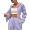 Women's Hooded Sweatshirt and Jogger Set, 6-Color Lounge Two-Piece Outfit