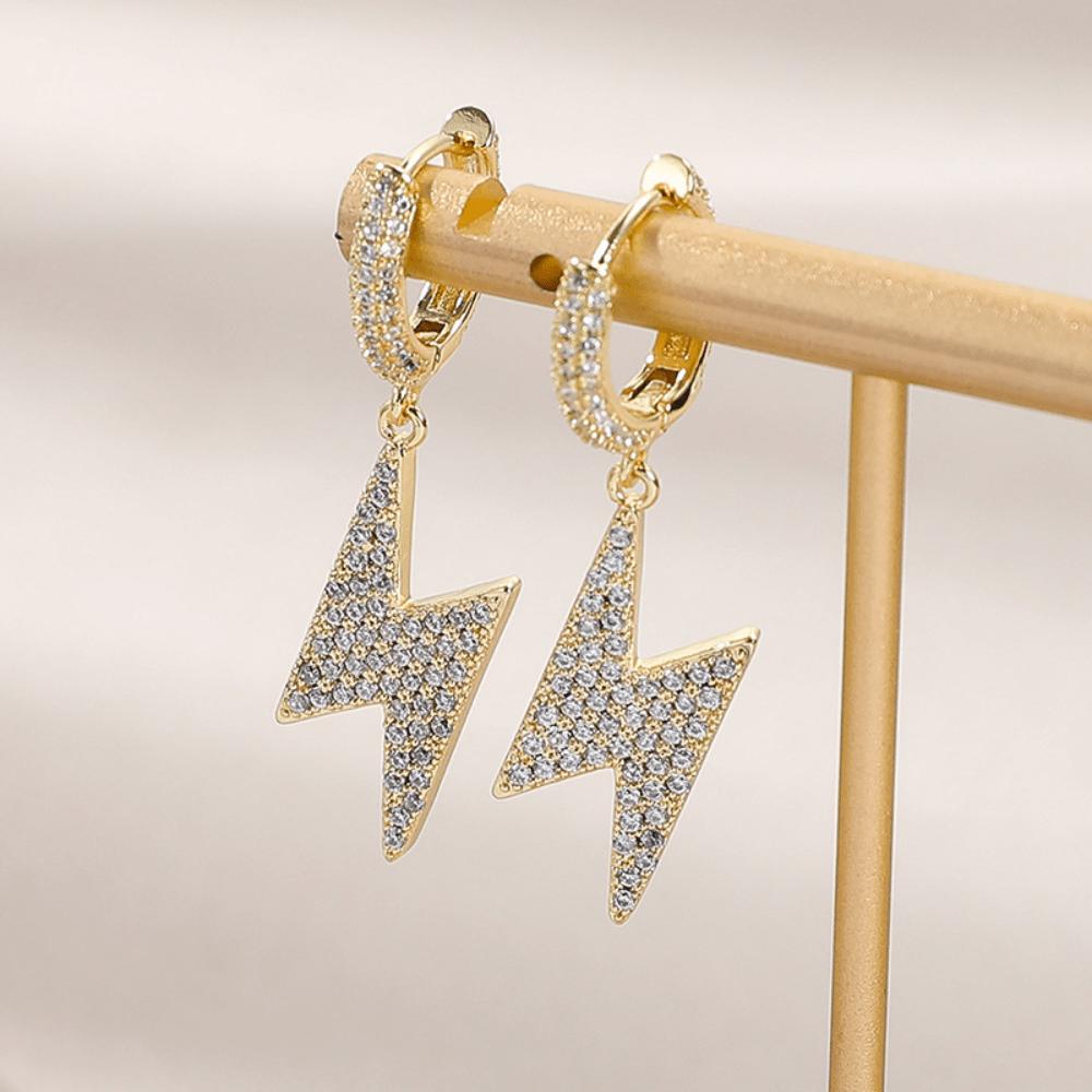 Cross-border earrings European and American style light luxury earrings women's high-end commuter earrings