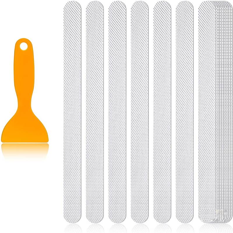 24pcs Anti-Slip Strips Safety Shower Treads Stickers Bathtub Non Slip Stairs Step Appliques Anti Skid Tape for Shower Tub Floor