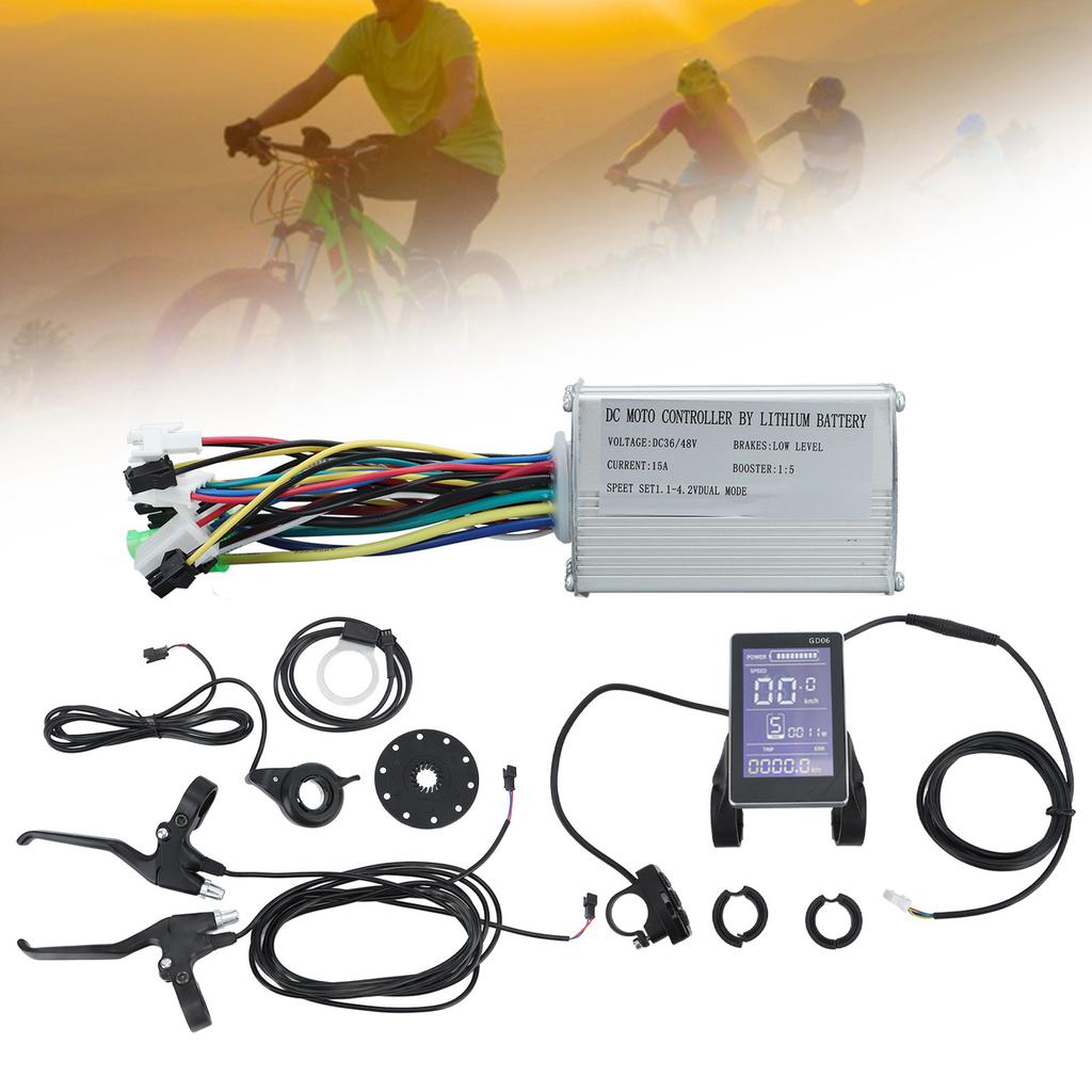 36V 48V 250W 350W Electric Bike Motor Controller Electric Bicycle Scooter Controller GD06 Display Kit