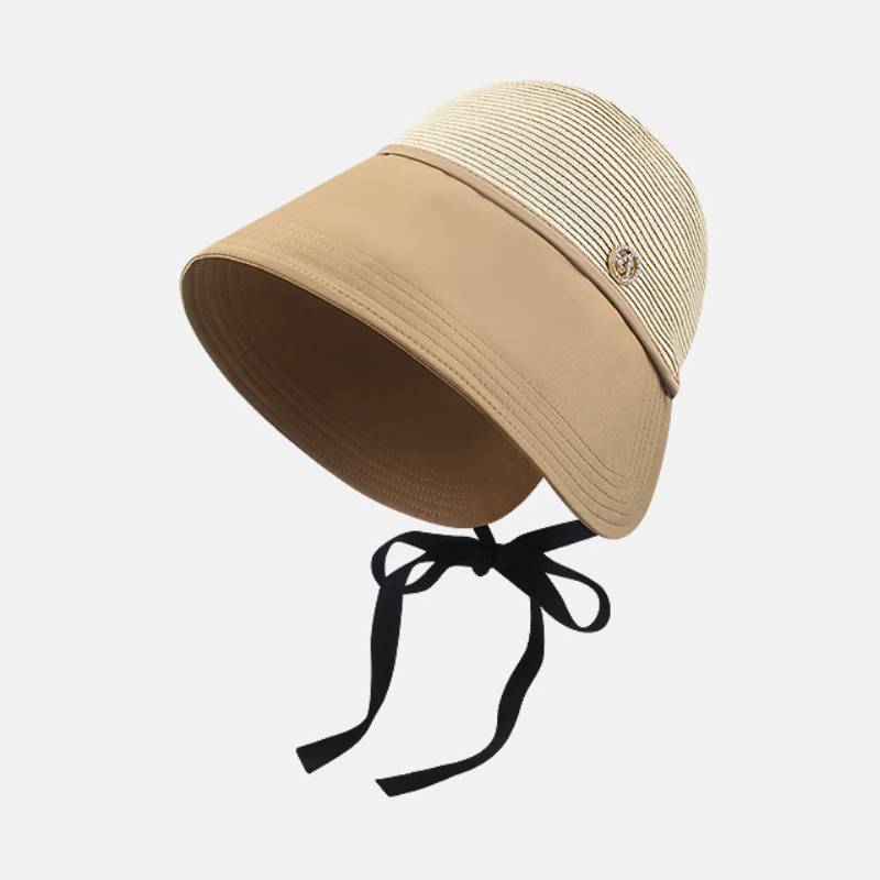 Uv Sun Protection Large Brim Hat With Adjustable Fit For Travel And Hiking