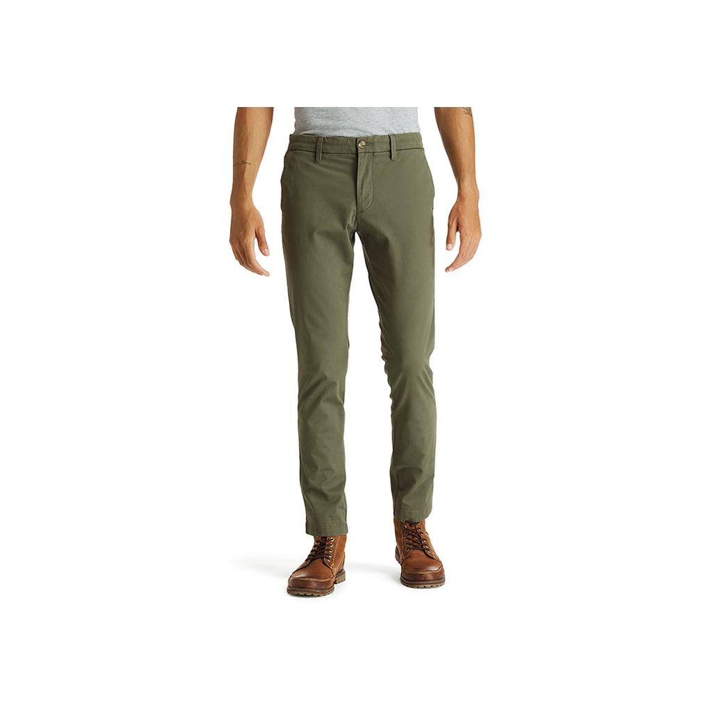 Timberland Casual Comfortable Slim Fit Classic Khaki Pants Men bottoms Green A2BYYA58