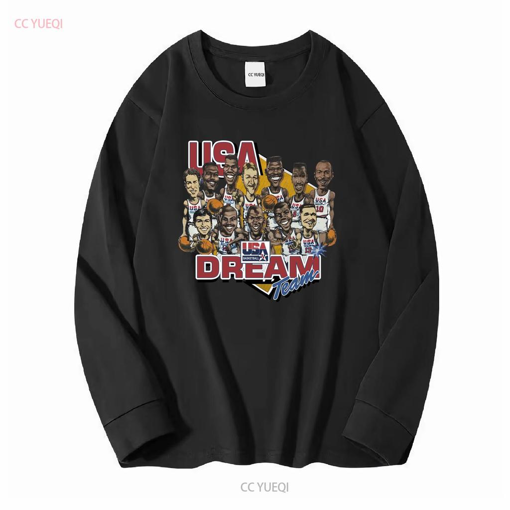 Vintage Style 1992 Basketball T Shirt 90s Dream Team Usa Vintage Washed Unisex Graphic Top For Everyday Wear Breathable