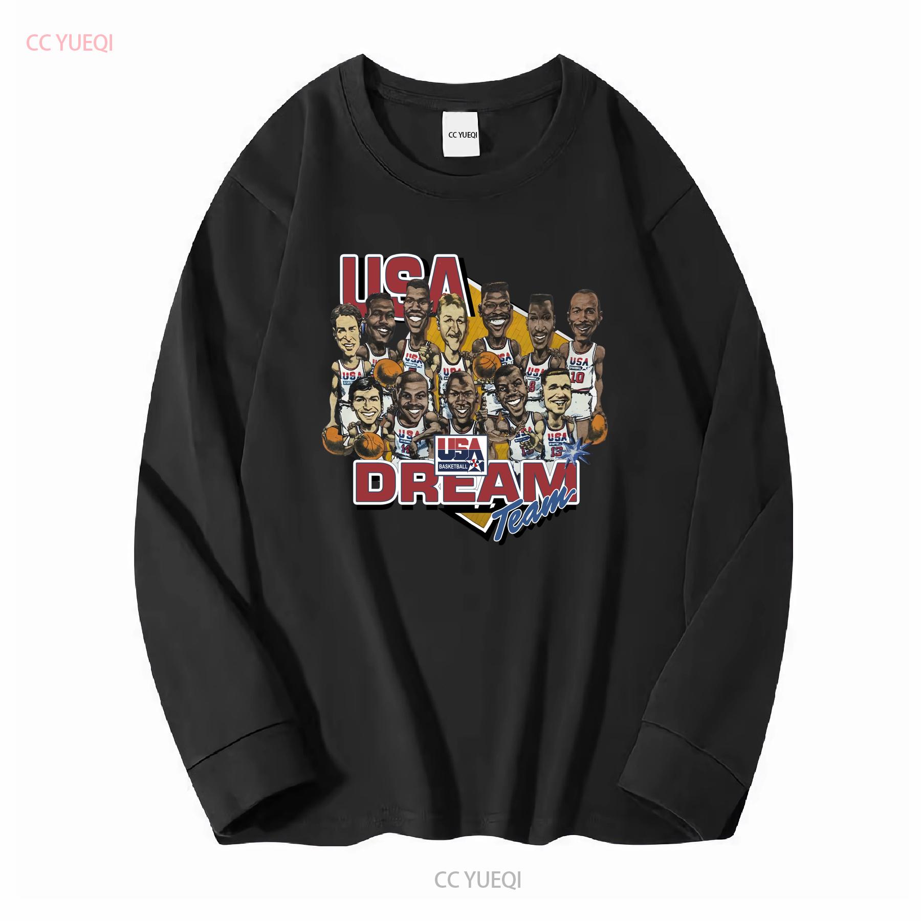 

Vintage Style 1992 Basketball T Shirt 90s Dream Team Usa vintage Washed Unisex graphic Top For Everyday Wear Breathable XL