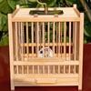 Exquisite Large Bamboo Grasshopper Cage with Free Accessories and Shipping, Damage Included